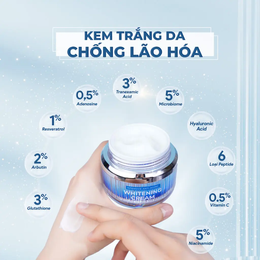 Bảng thành phần với những hoạt chất khắc tinh của làn da thâm sạm, xỉn màu