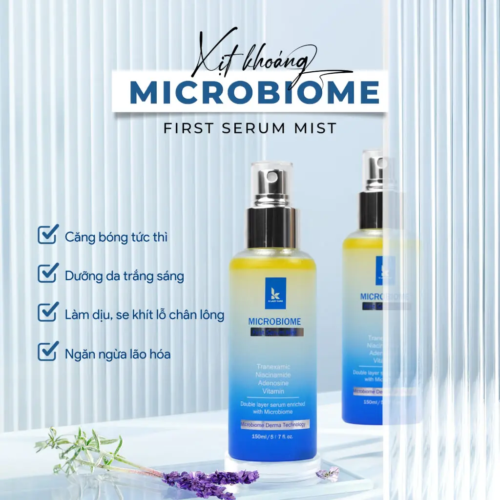 Xịt khoáng K Lady Care - Cấp ẩm, căng bóng, dịu da ngay tức thì Xịt khoáng K Lady Care - Cấp ẩm, căng bóng, dịu da ngay tức thì