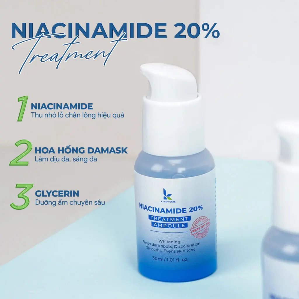 Thành phần chính của Ampoule Niacinamide K Lady Care