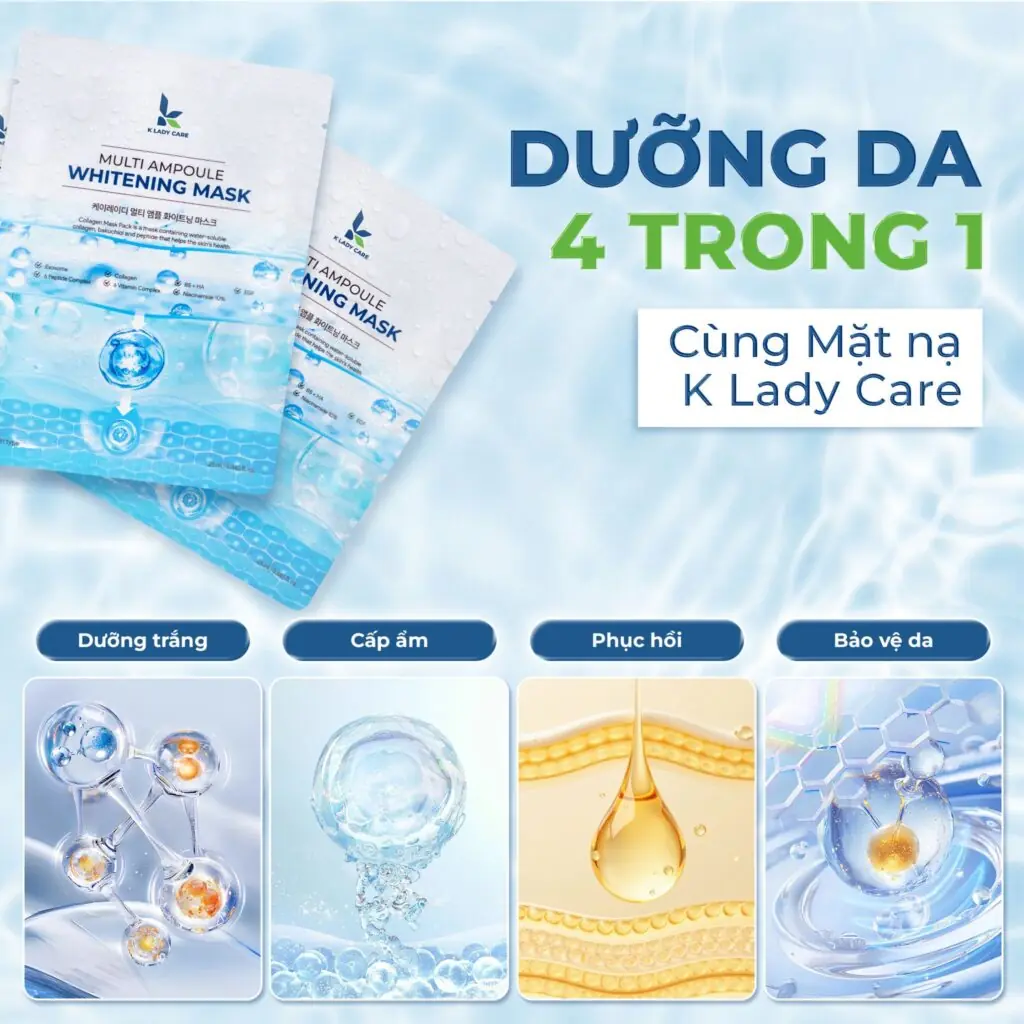 Dưỡng da nhanh gọn, hiệu quả cùng mặt nạ K Lady Care