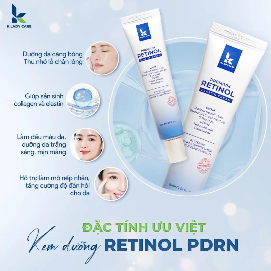 Kem Retinol PDRN K Lady Care Kem dưỡng Retinol PDRN K Lady Care